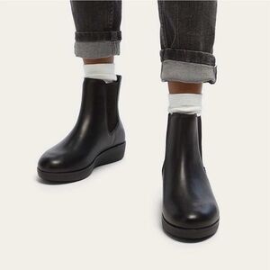 Fitflop Sumi Waterproof Black Ankle Booties